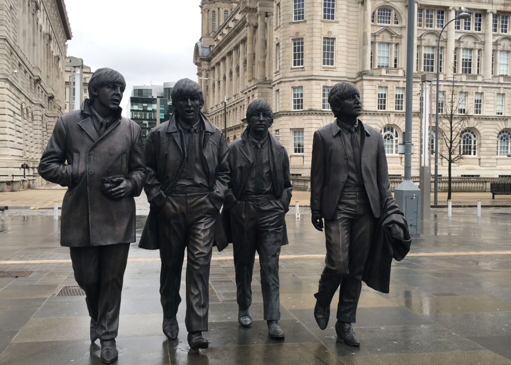 Estátua da banda beatles